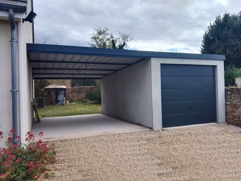 Extension : garage et carport construits par DMZ Normandie